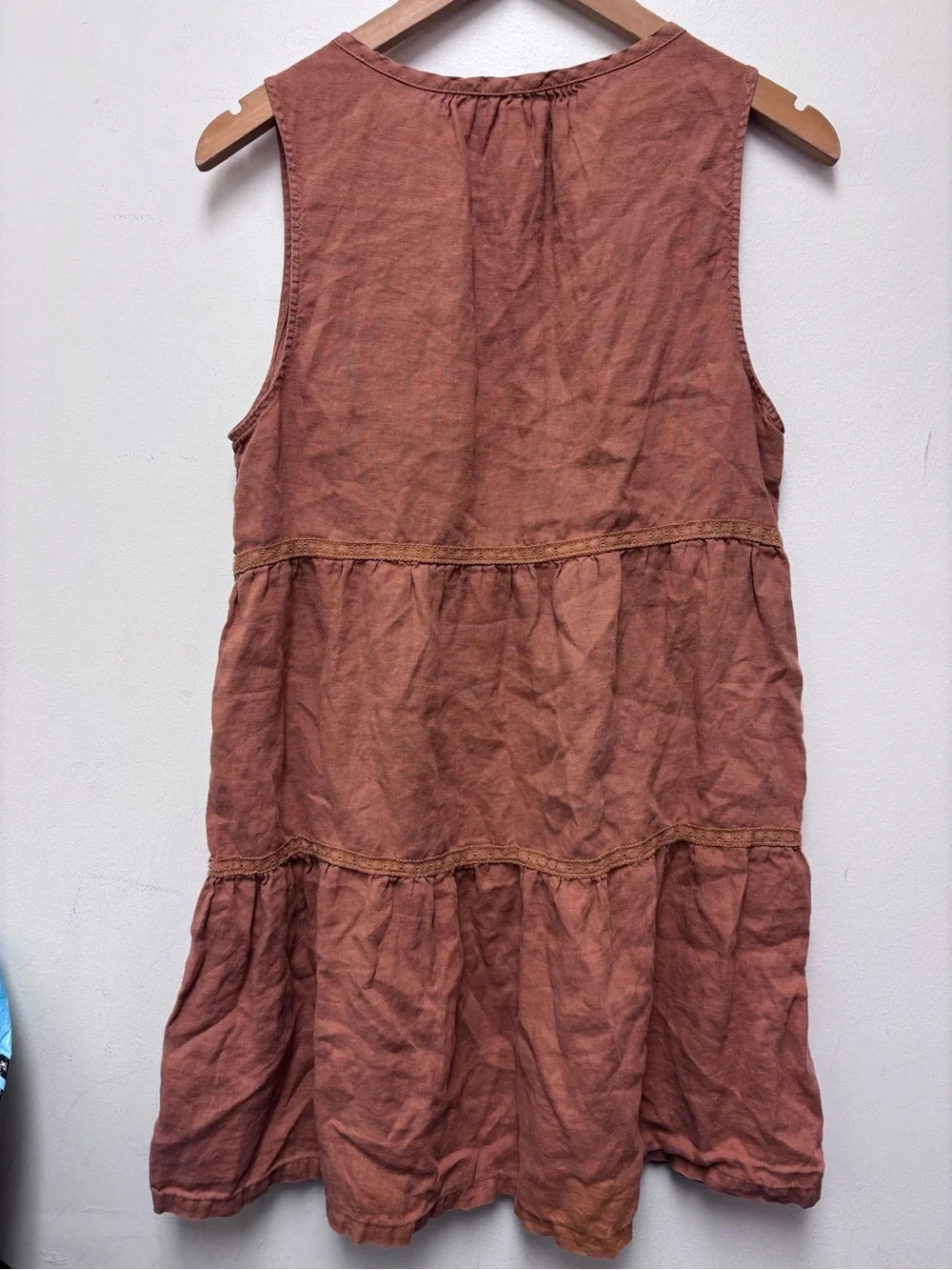 Lucky Brand Linen Crochet Dress
